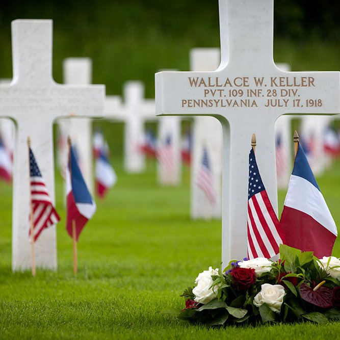 Cimetière militaire Américain de Belleau - 2016 © Rémy SALAÜN - Tous droits réservés